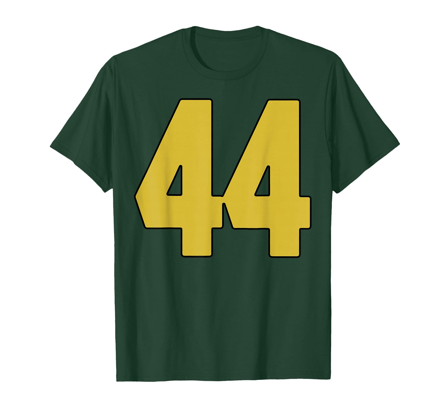Old Gold Black Number 44 Jersey Player Uniform #44 T-Shirt