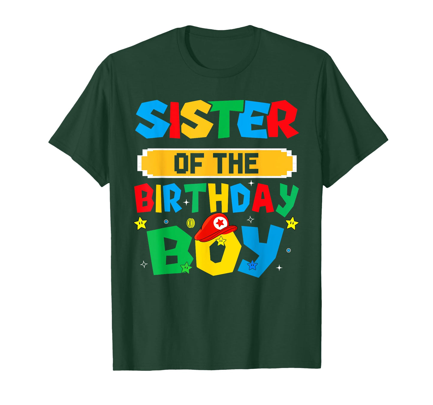 Sister Of The Birthday Boy Game Video Gaming Match Family T-Shirt