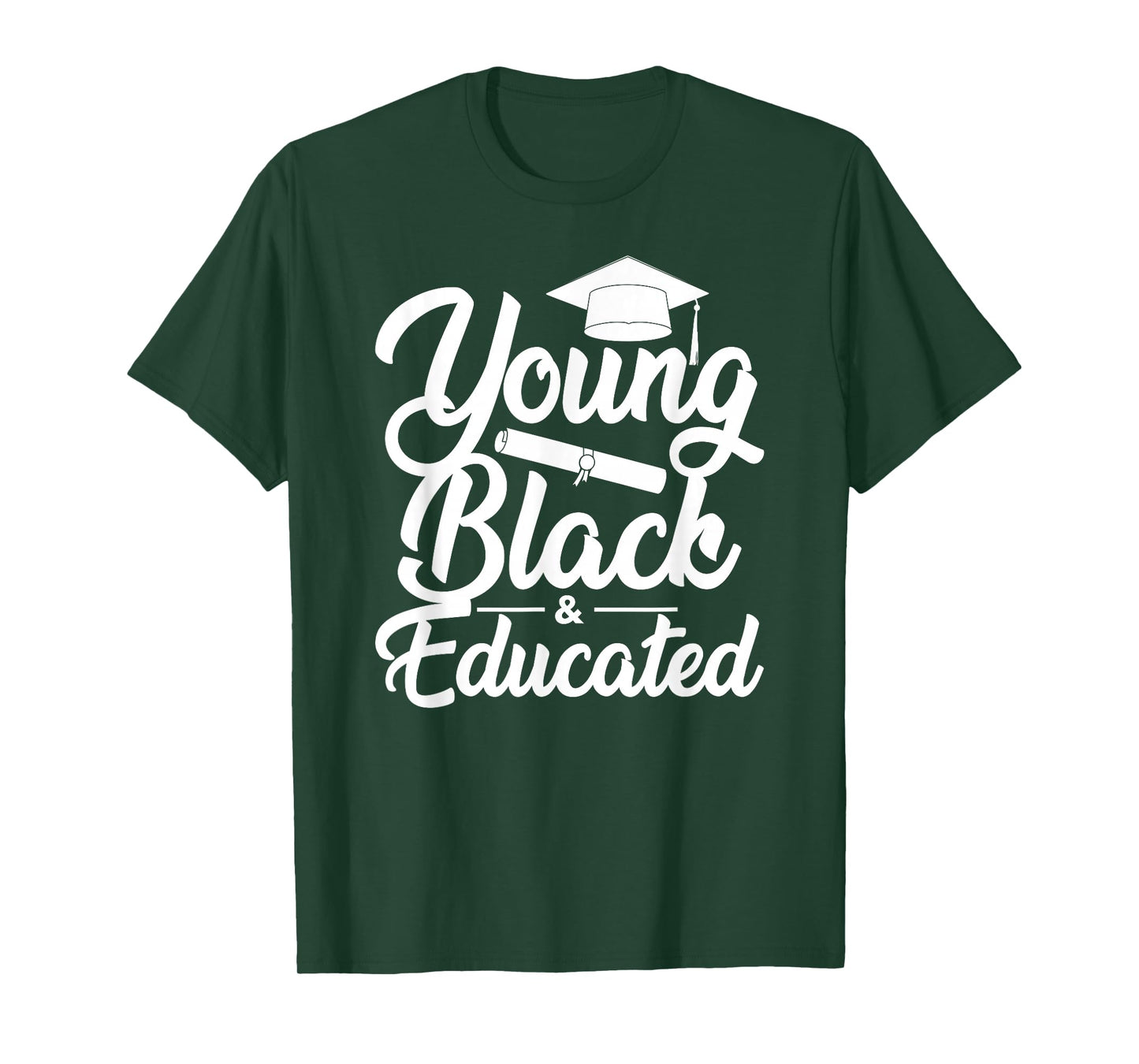 Young Black and Educated Queen Black History Month T-Shirt