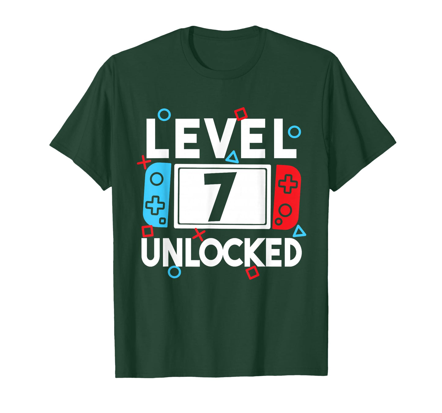 Level 7 Unlocked Gamer 7th Birthday Video Game Boys T-Shirt