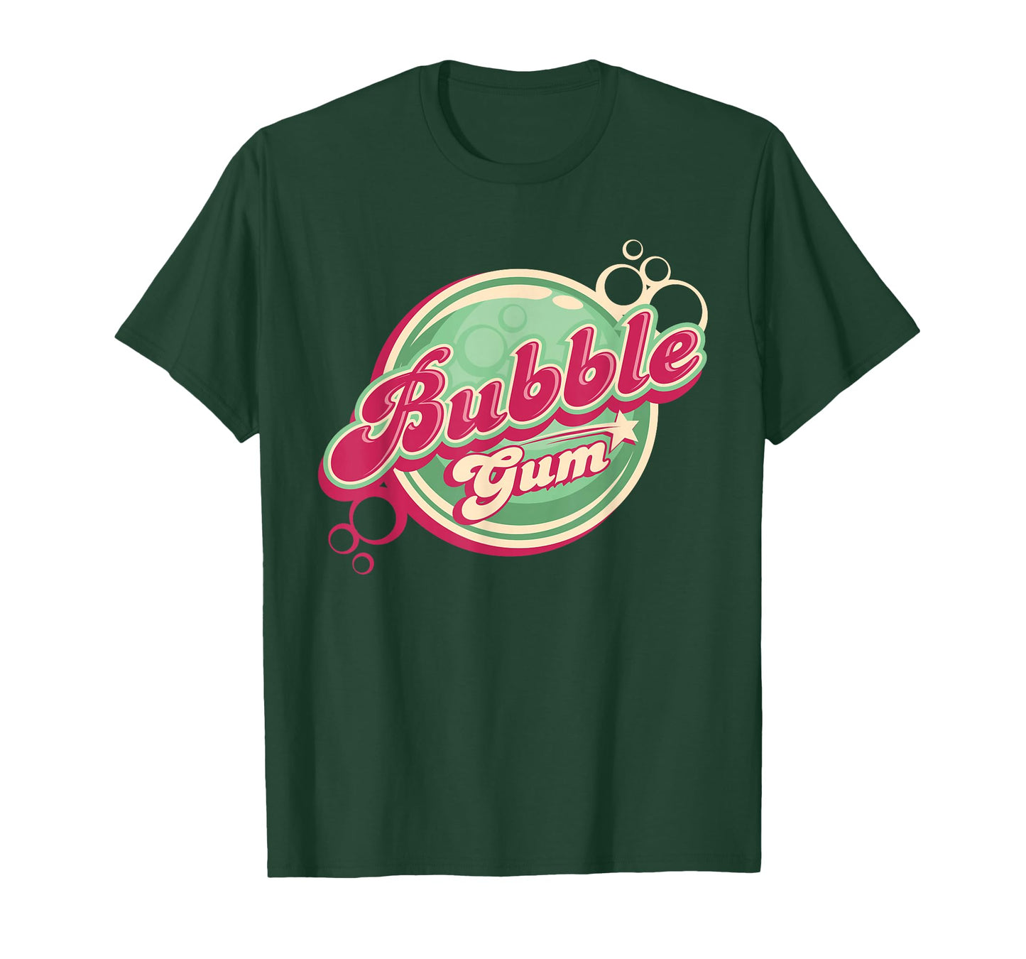 Retro Bubble Gum and 1970's Vintage Bubblegum Logo T-Shirt