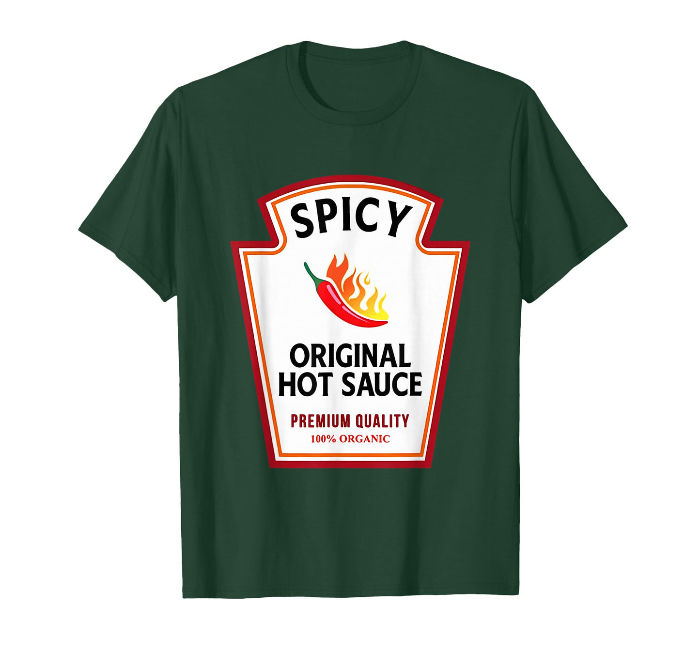 Group Condiments Family Halloween Costume Original Hot Sauce T-Shirt