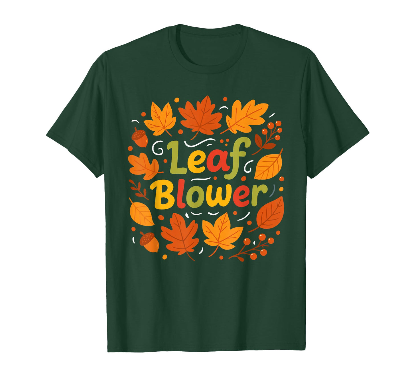 Funny Leaf Blower Couple Matching Fall Halloween T-Shirt