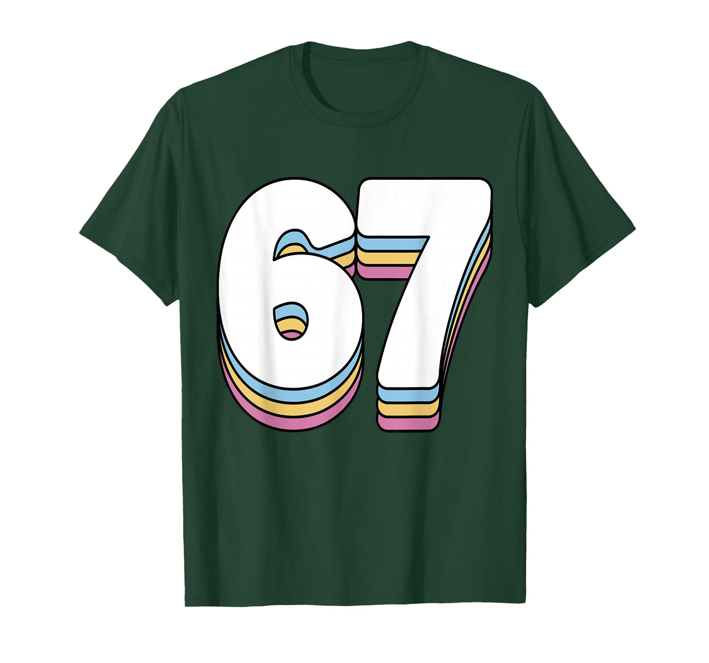Funny 6 7 Meme Six Seven Gen Alpha Slang 67 T-Shirt