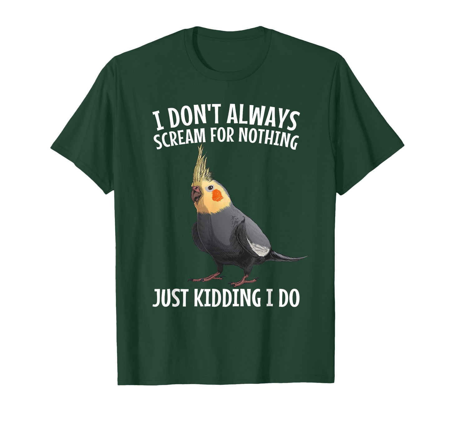 Cockatiel Art for Men Women Cockatoo Bird Cockatiel Lover T-Shirt