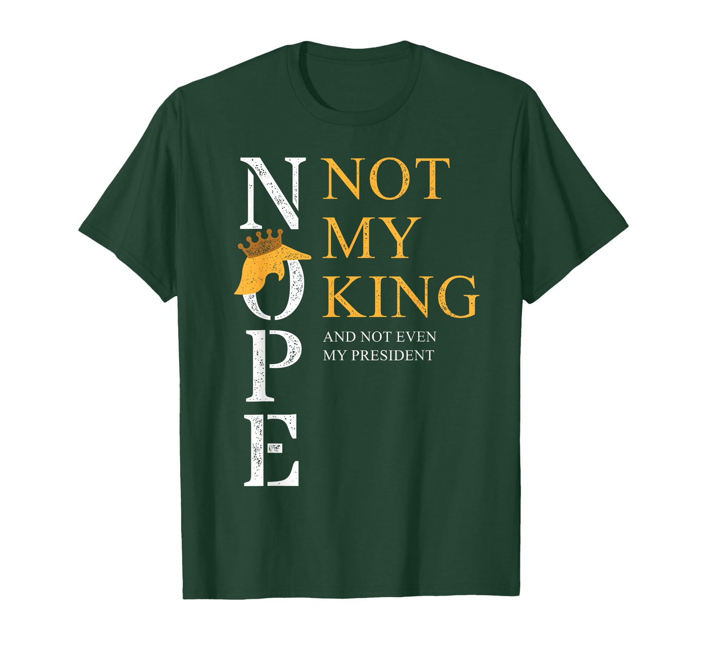 Nope Not My President No Kings Vertical T-Shirt