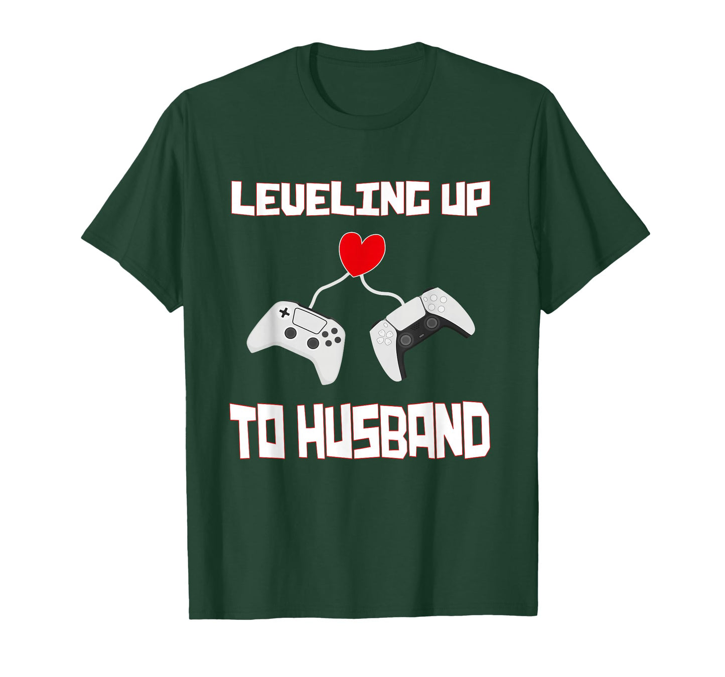 Leveling Up to Husband Groom Gamer Husband Marriage T-Shirt