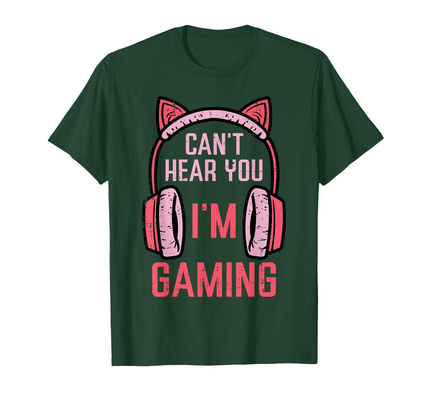 Cant Hear You Im Gaming Video Gamer Women Girls Kids Teens T-Shirt