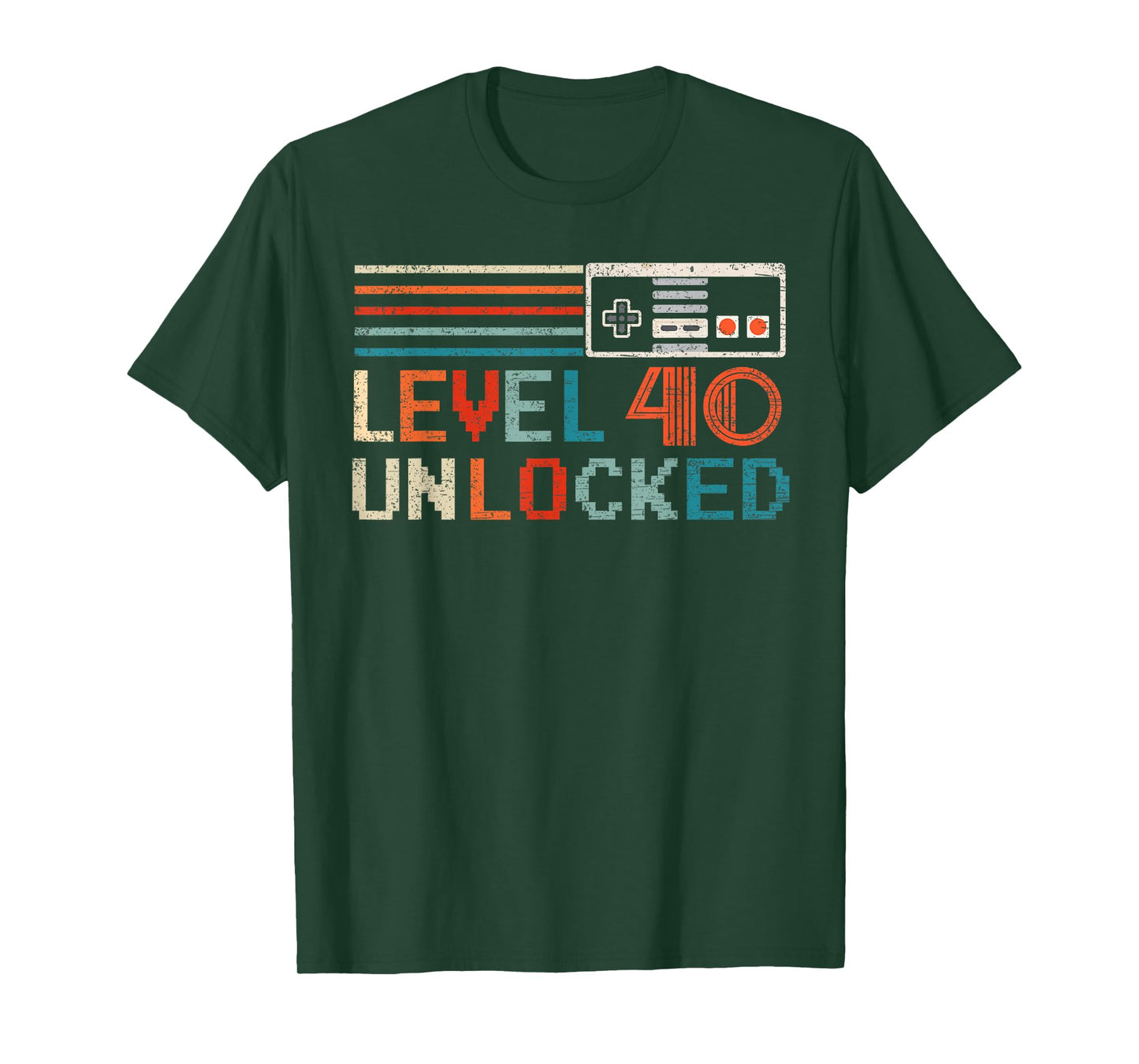 Unlocked Level 40 Birthday Boy Video Game Controller T-Shirt