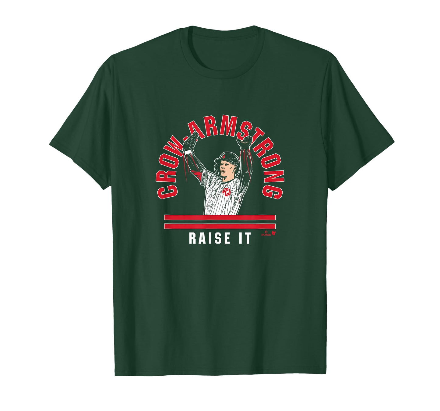 Pete Crow-Armstrong: Raise The Roof - Chicago Baseball T-Shirt
