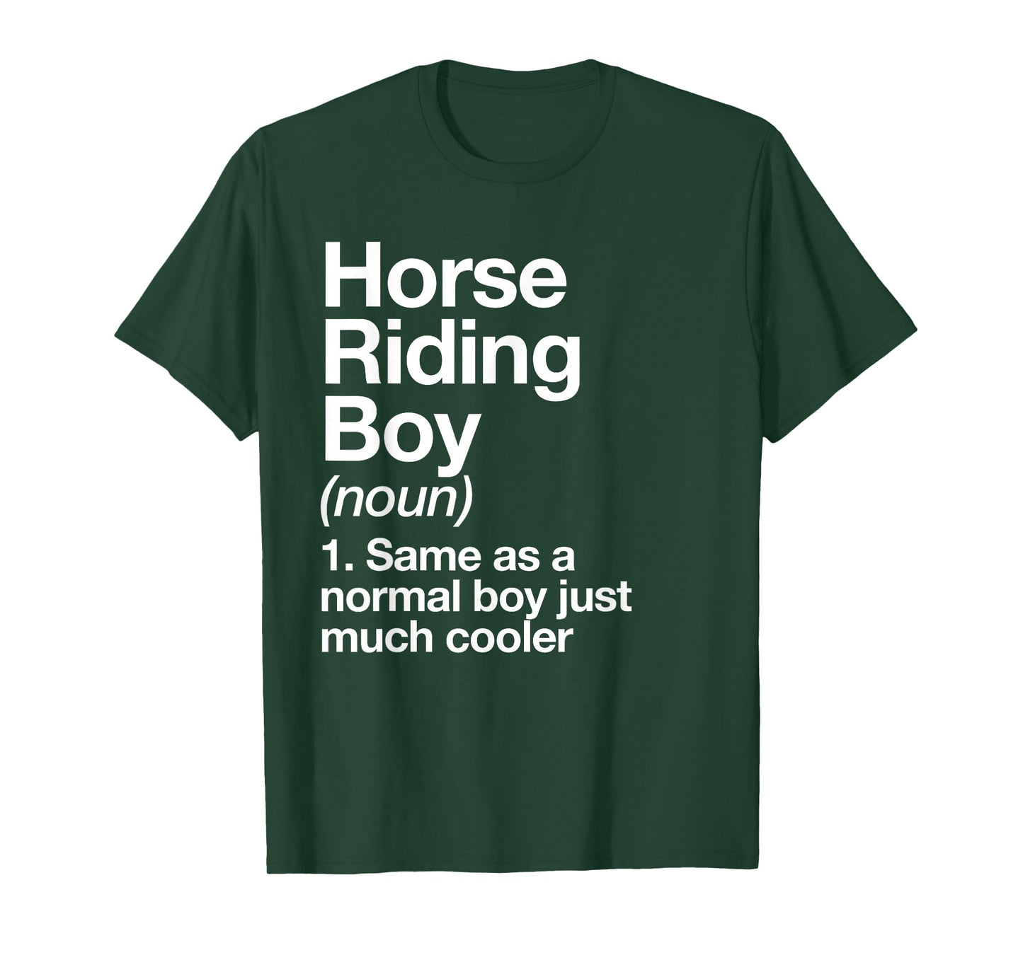 Horse Riding Boy Definition Funny Sports T-Shirt