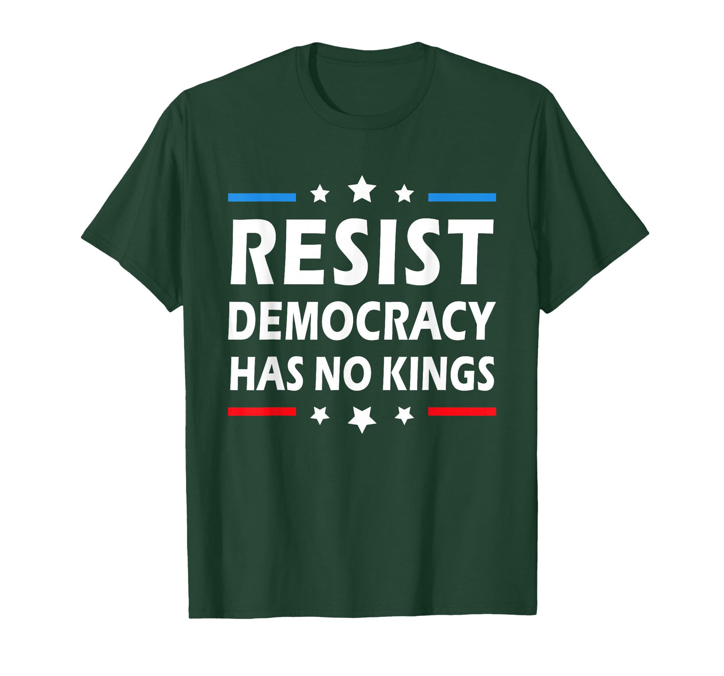 Resist Democracy Has No Kings Vintage Patriotic Political T-Shirt