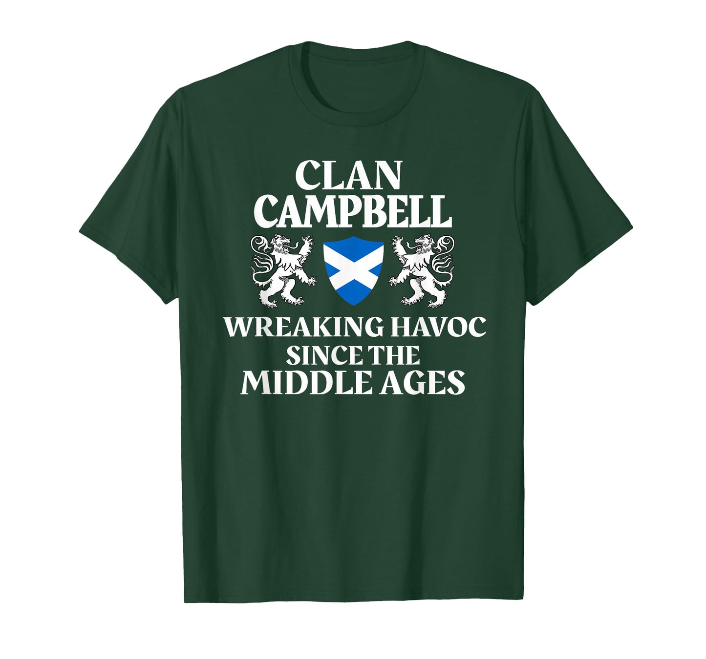 Campbell Scottish Family Clan Scotland Name Lion T-Shirt