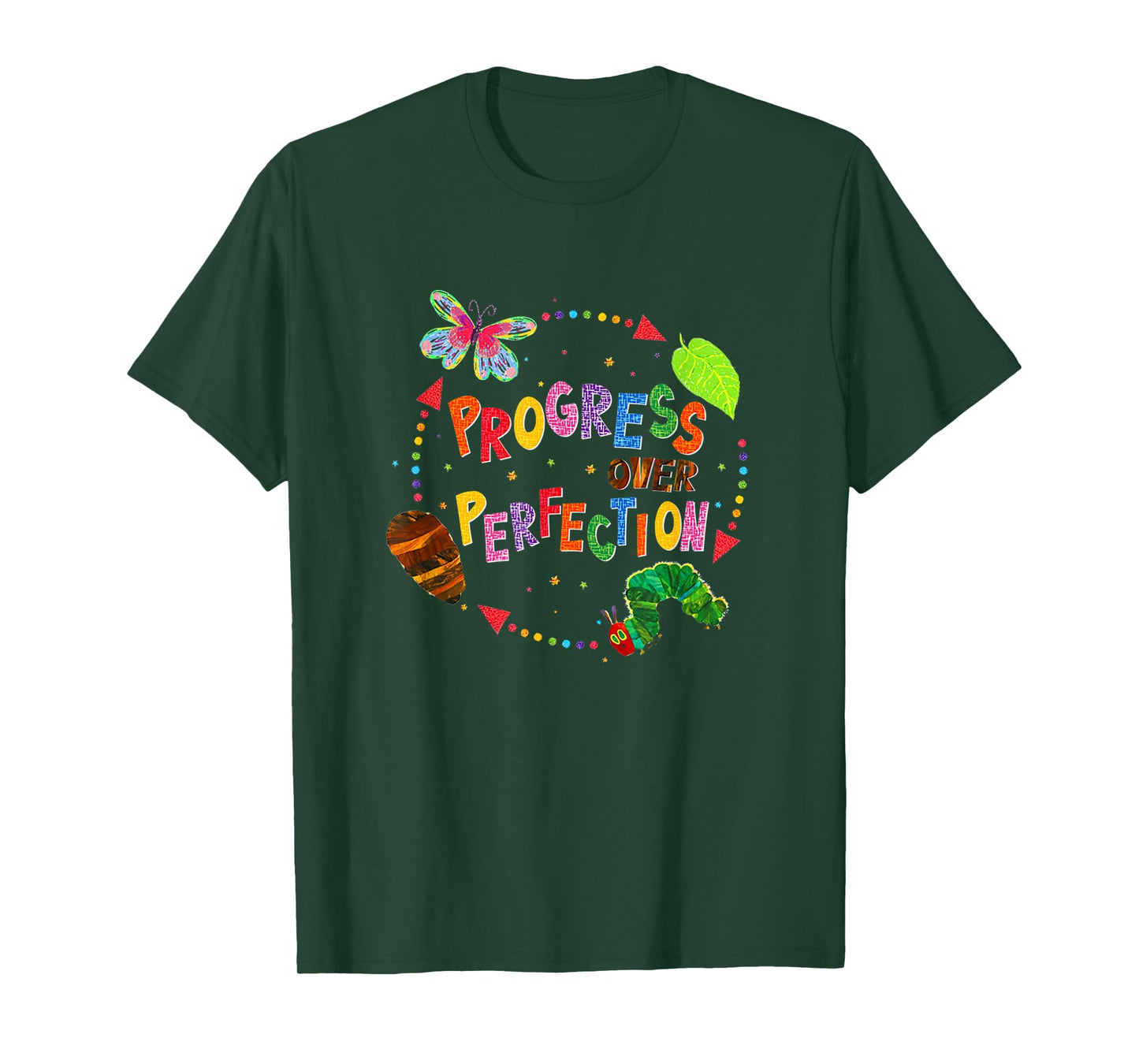 Progress Over Perfection Teacher Quote T-Shirt