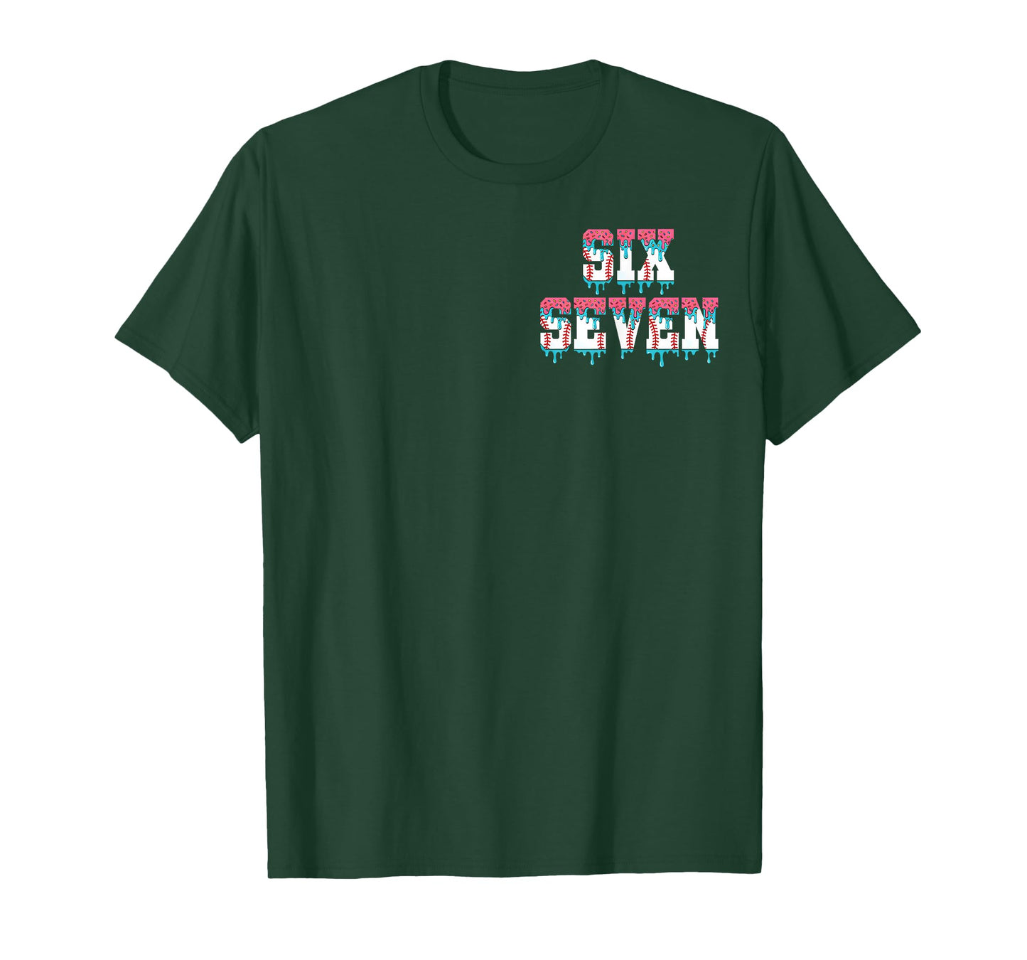 67 Ice Cream Drip Meme Funny Six Seven Gen Alpha (2 Sides) T-Shirt