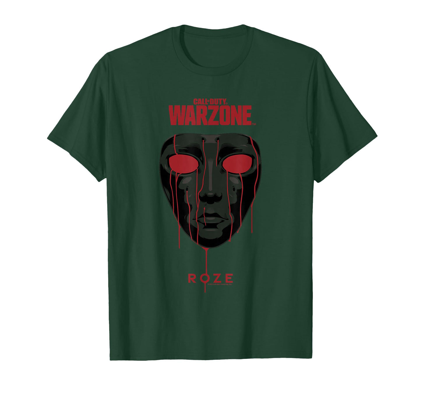 Call of Duty: Warzone Halloween Roze Dripping Blood Portrait T-Shirt