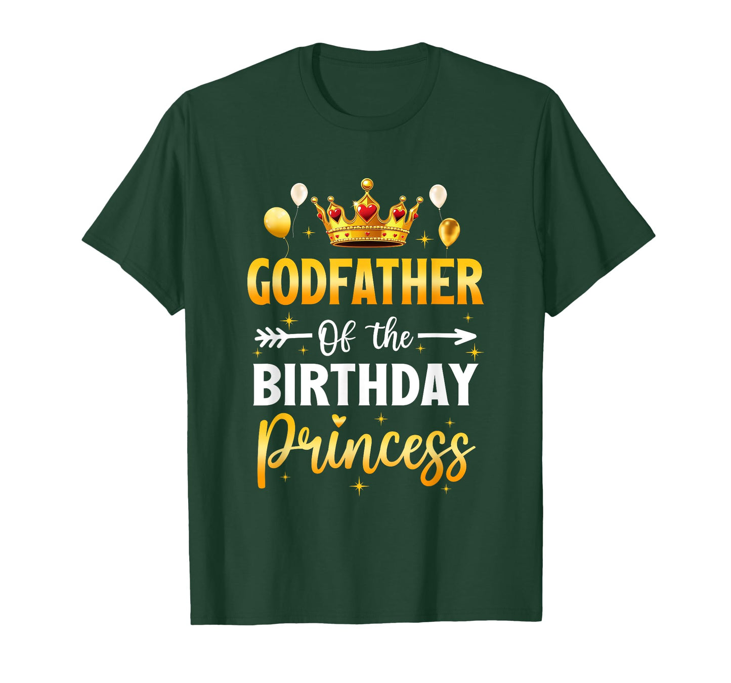 Godfather Of The Birthday Princess Birthday Girl Party T-Shirt