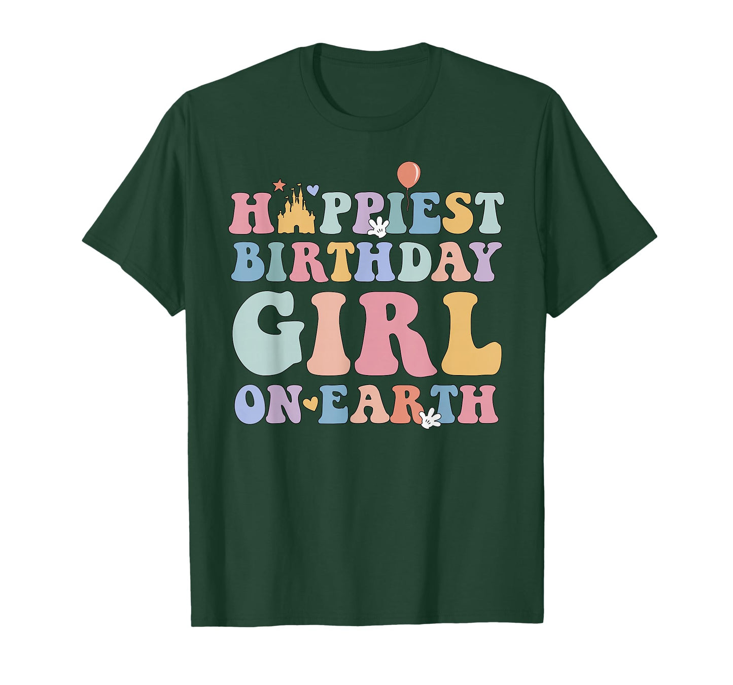 Happiest Birthday Girl On Earth, Matching Family Trip T-Shirt