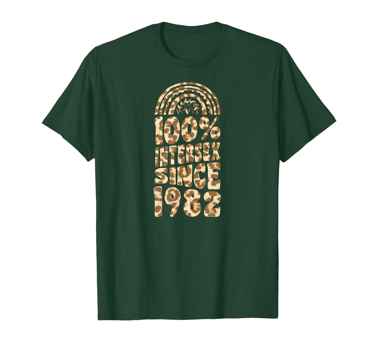 100 Percent Intersex Since 1982 Bohemian Rainbow Birthday T-Shirt