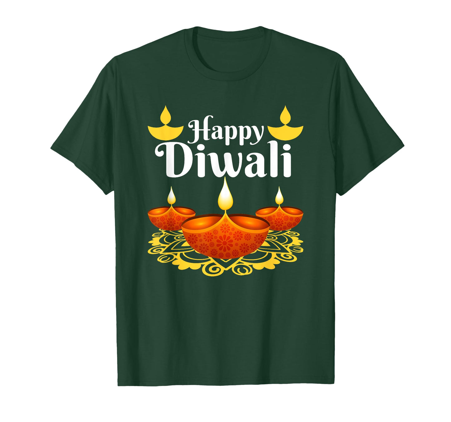 Cool Happy Diwali Festival of Light Diva Lanterns T-Shirt