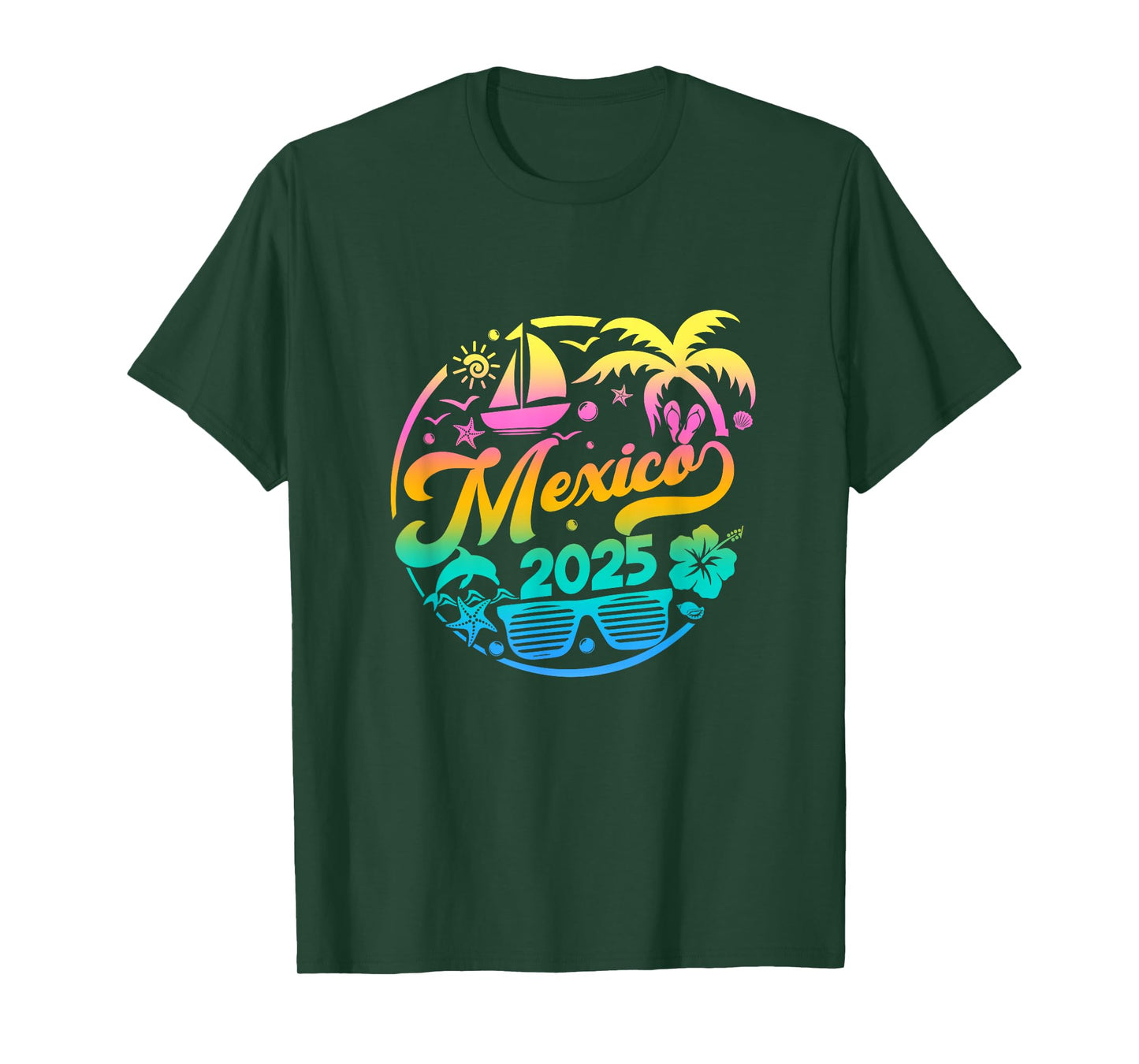 Mexico 2025 Family Vacation Beach Matching Group T-Shirt