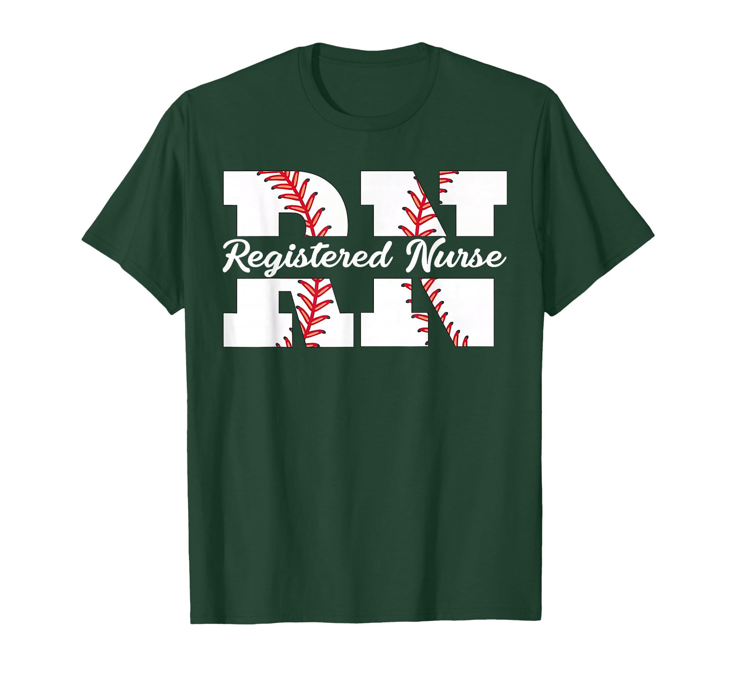 Registered Nurse RN Baseball Nursing Game Day Sports Medical T-Shirt