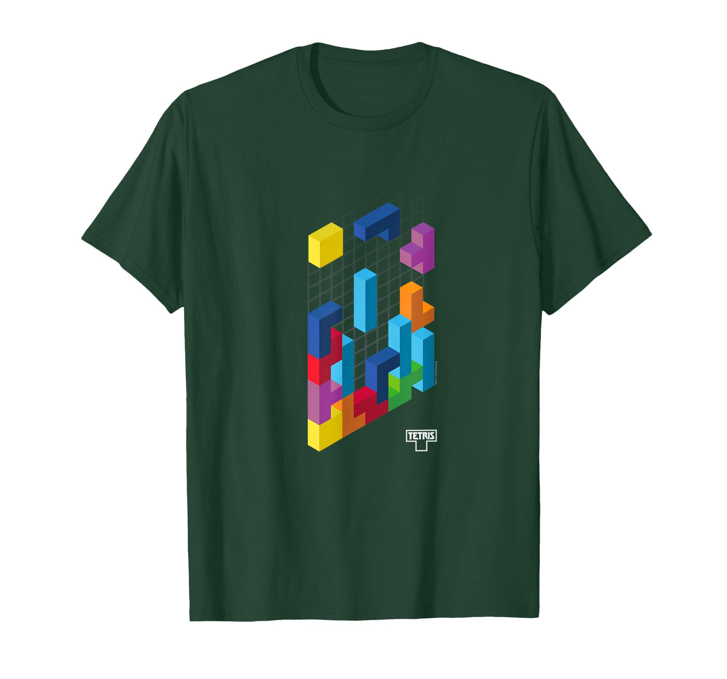 Tetris 3D Game Art T-Shirt