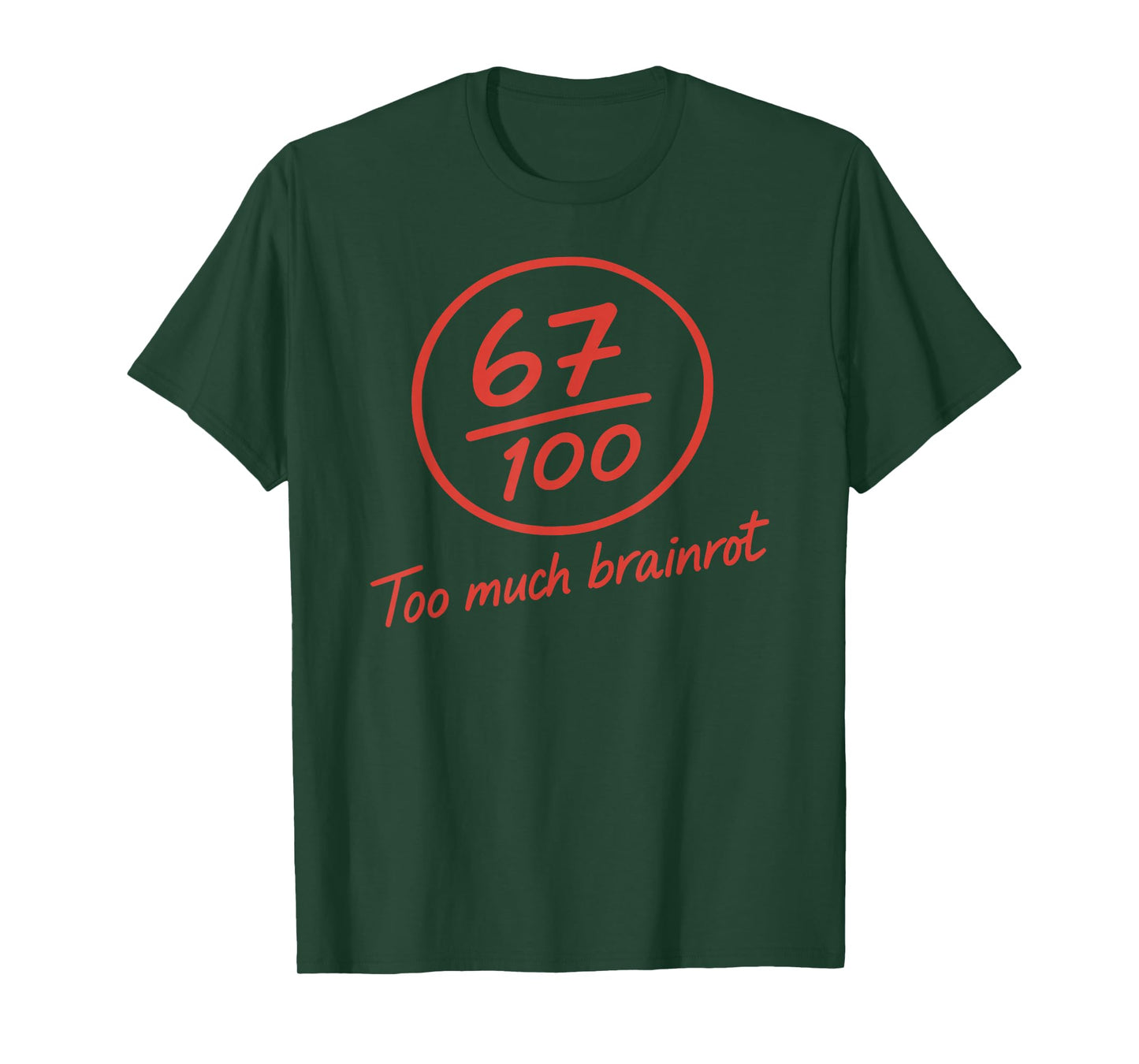 6 7 Brainrot Elementary Teacher Meme Funny 67 Six Seven T-Shirt