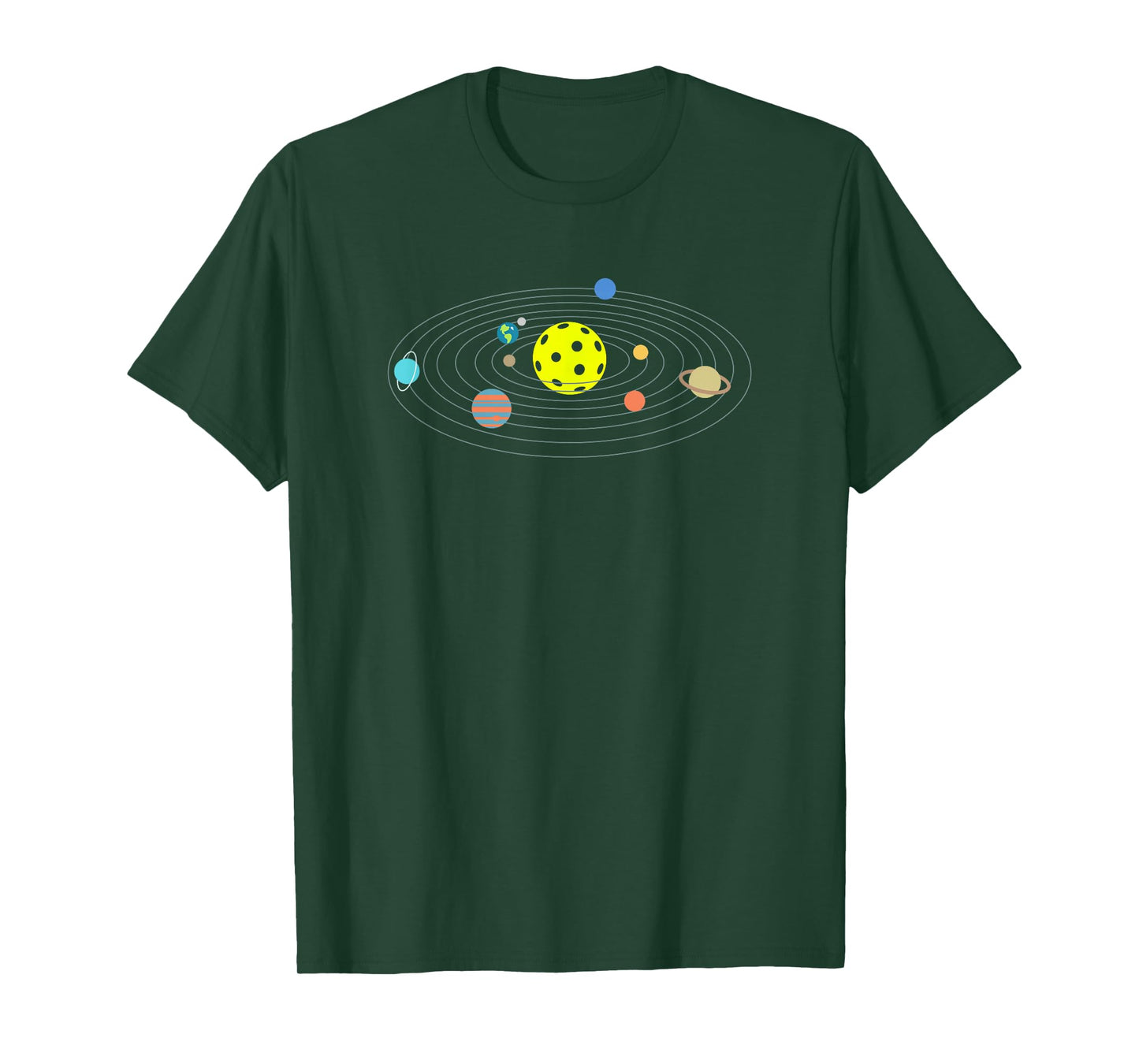 Threadrock Unisex-Adults Pickleball T-Shirt, Black, Small, Classic Fit, Short Sleeve