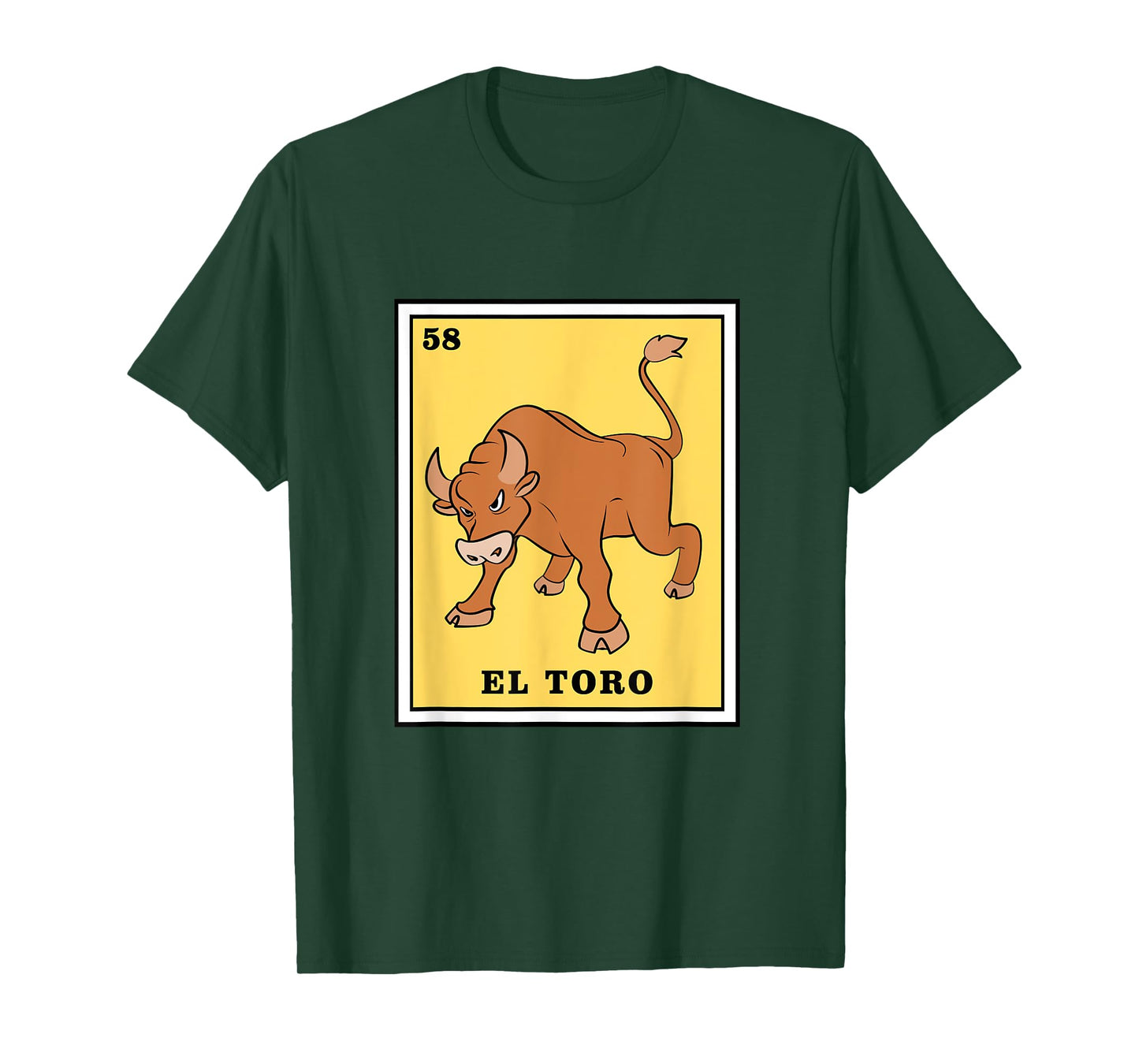 Funny Game El Toro Mexican Lottery Card T-Shirt