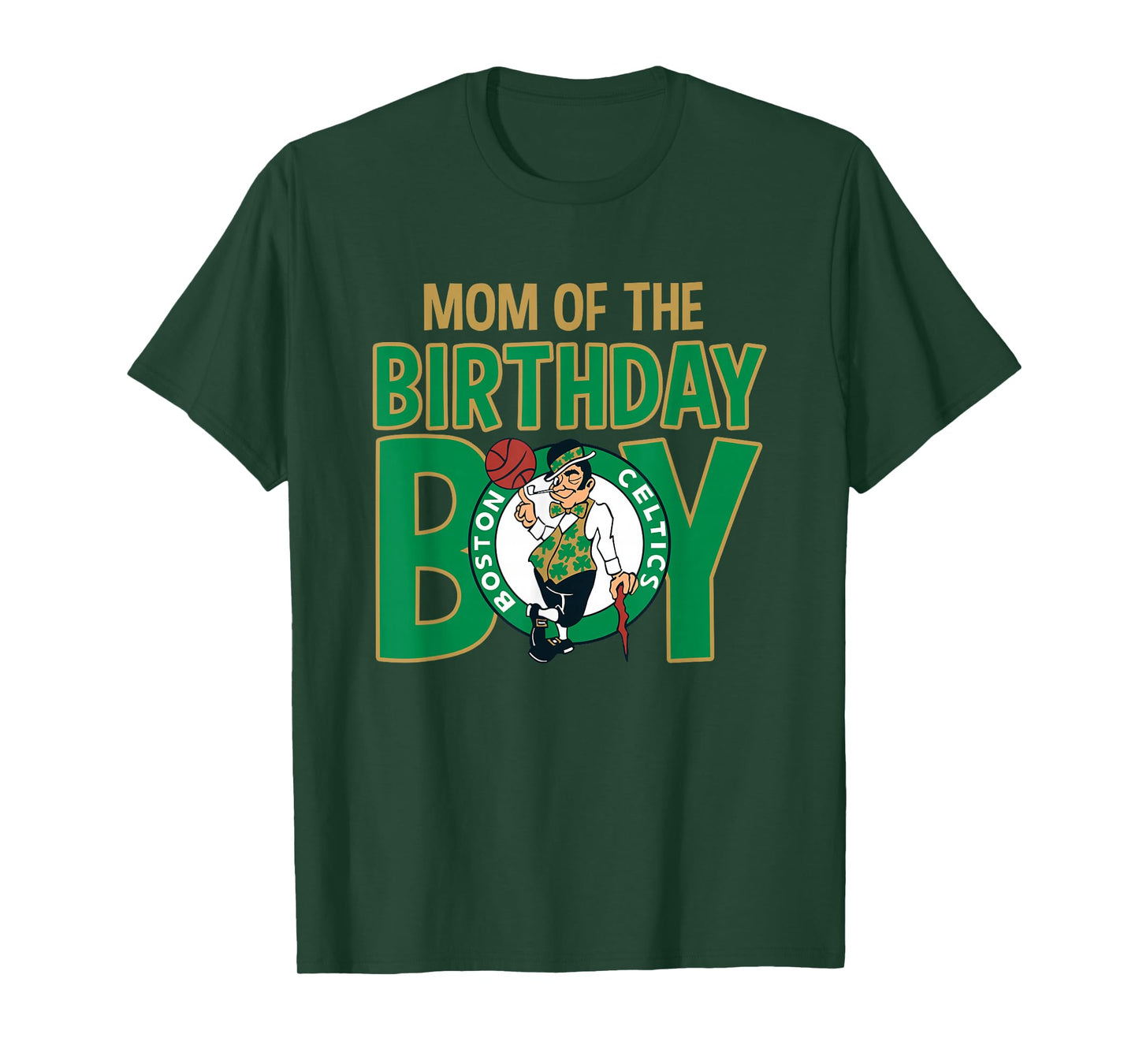 NBA Boston Celtics Mom Of The Birthday Boy T-Shirt