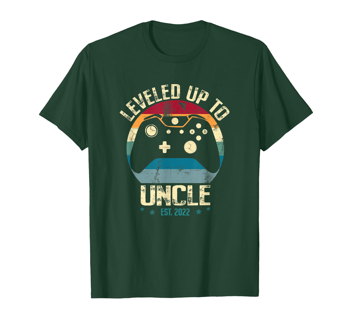I Leveled Up To Uncle Pregnancy Announcement Uncle Gamer T-Shirt