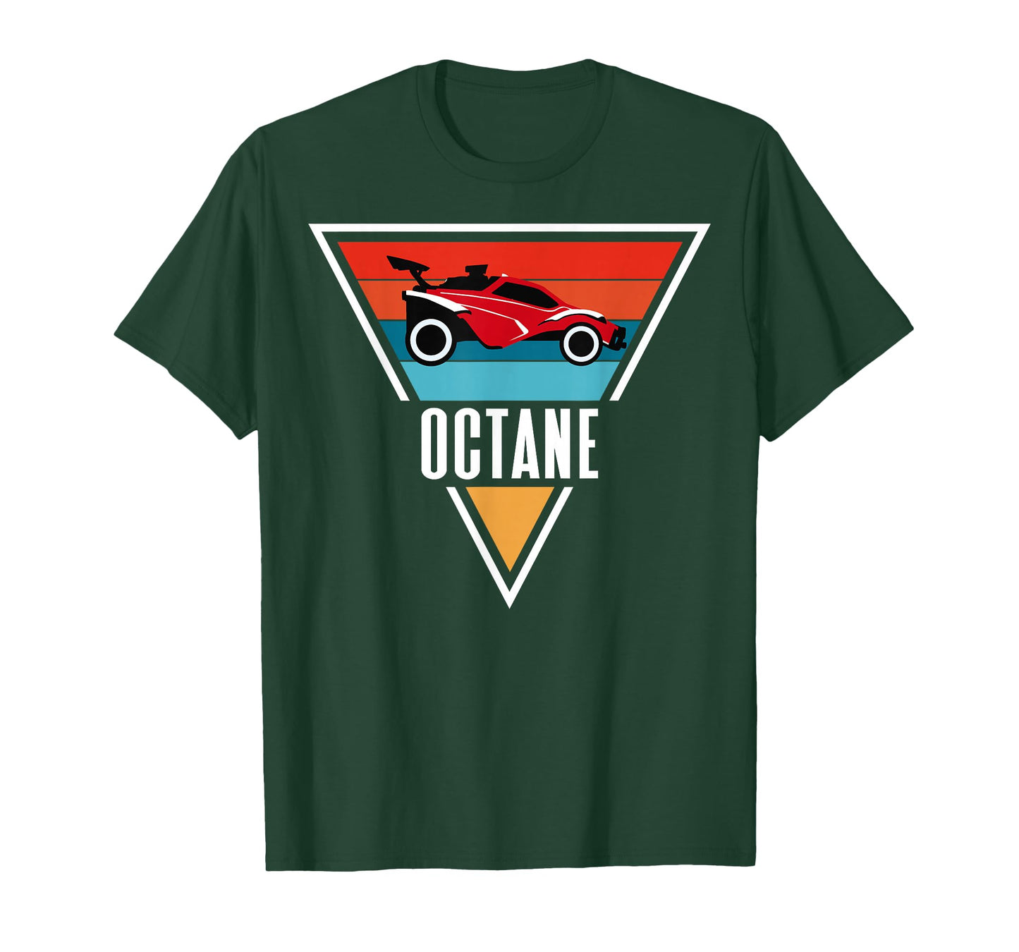Octane Rocket Soccer Retro Sunset Distressed Graphic Pullove T-Shirt
