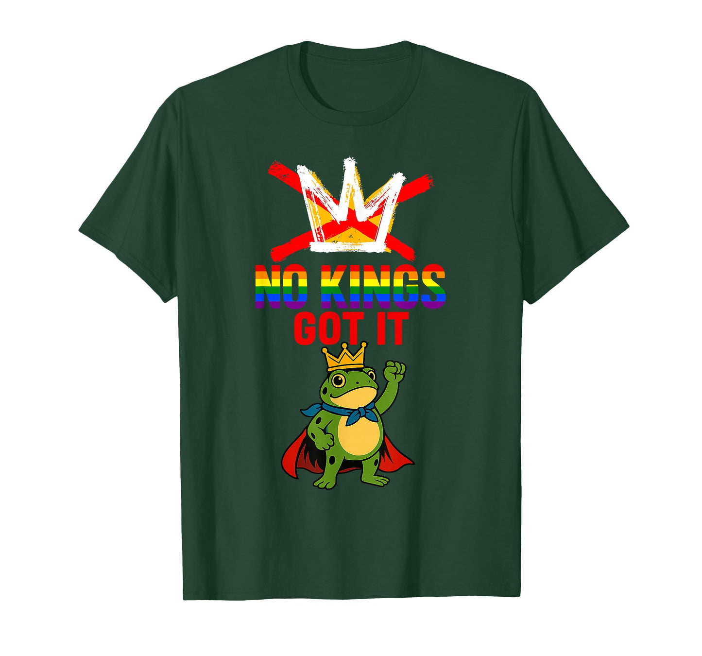 We The People No Kings Patriotic Frog No Kings in America T-Shirt