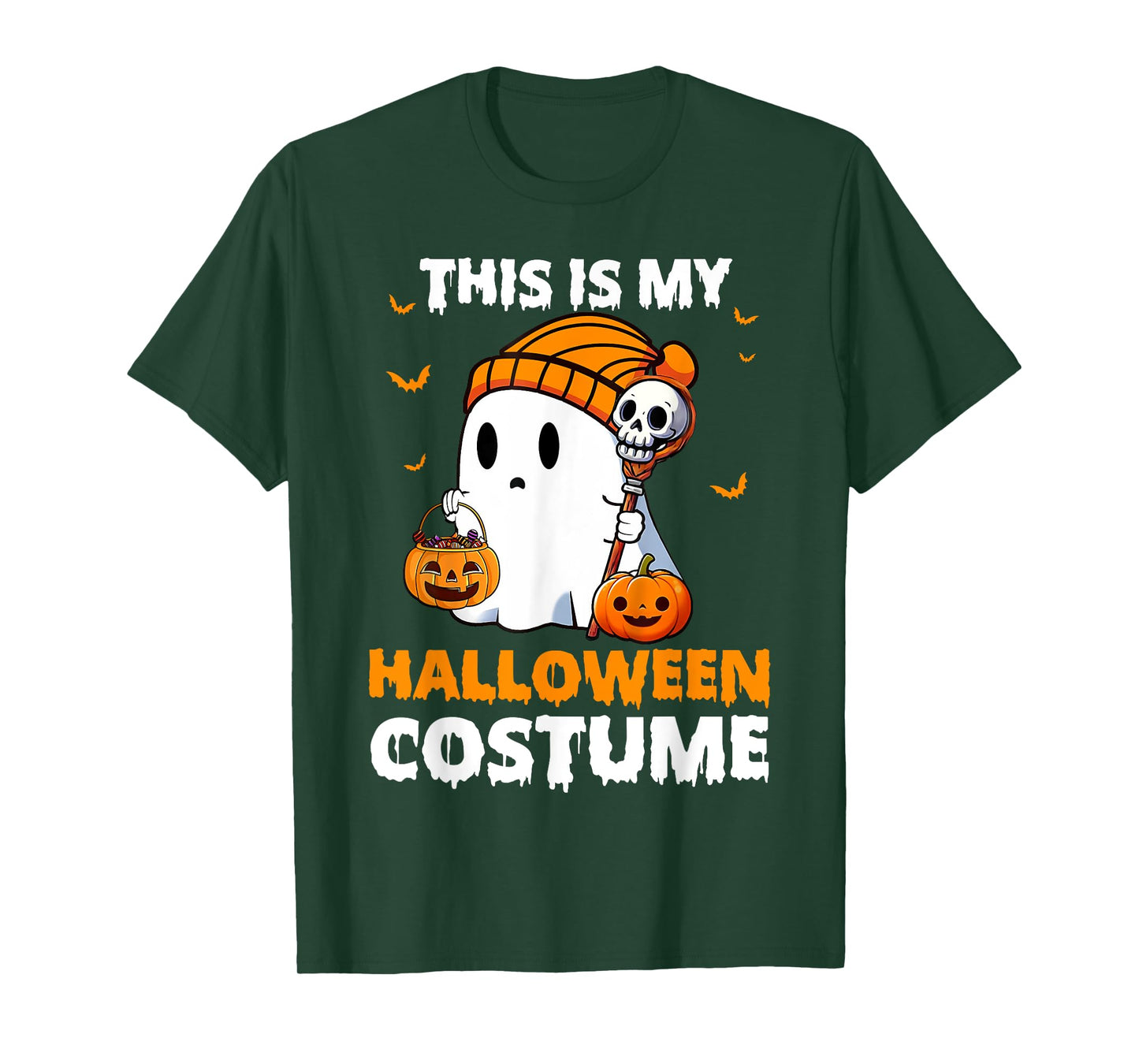 This Is My Halloween Costume Funny Halloween Ghost T-Shirt
