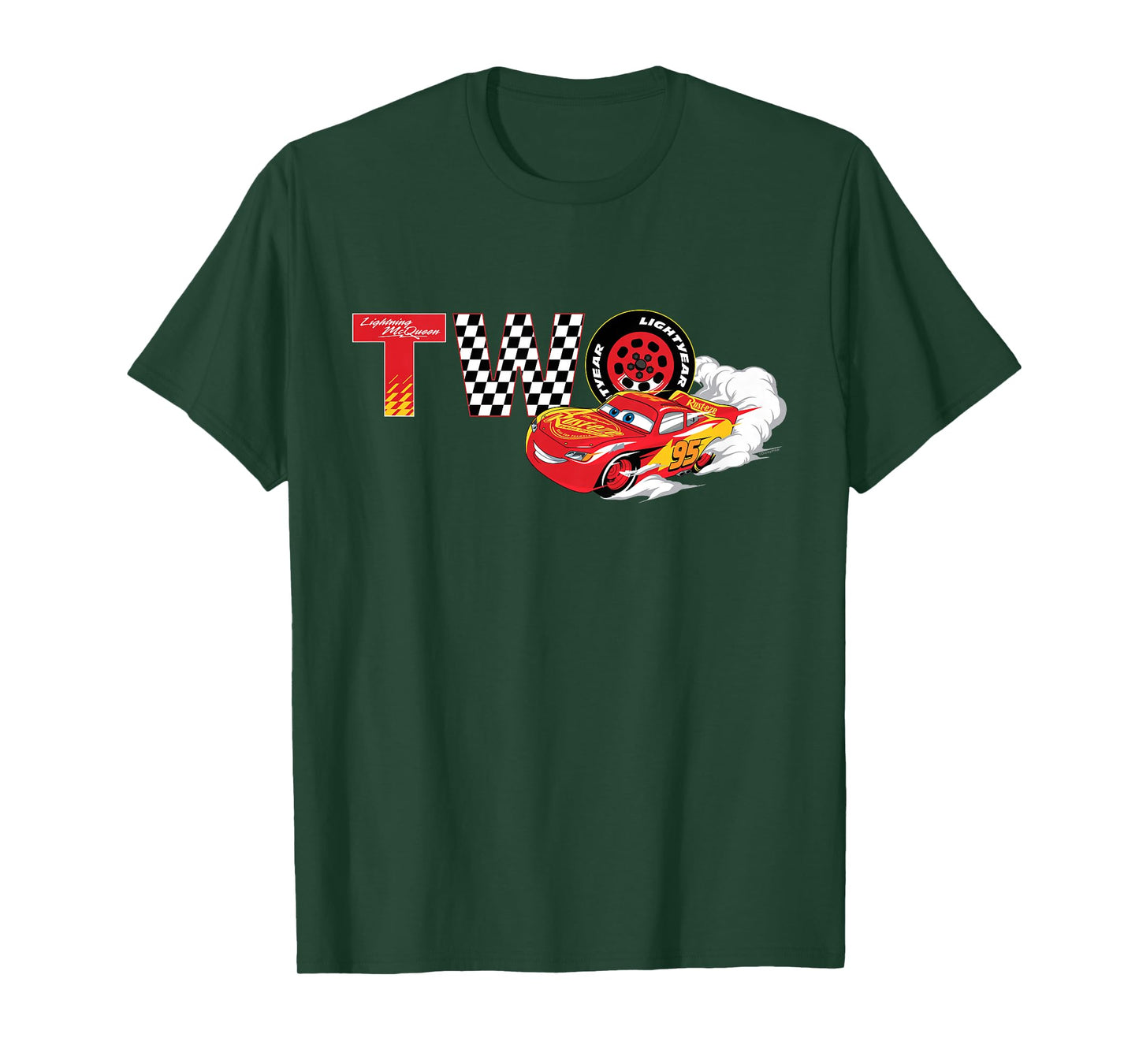 Disney & Pixar's Cars Numbers 2 Second 2nd Birthday Party T-Shirt