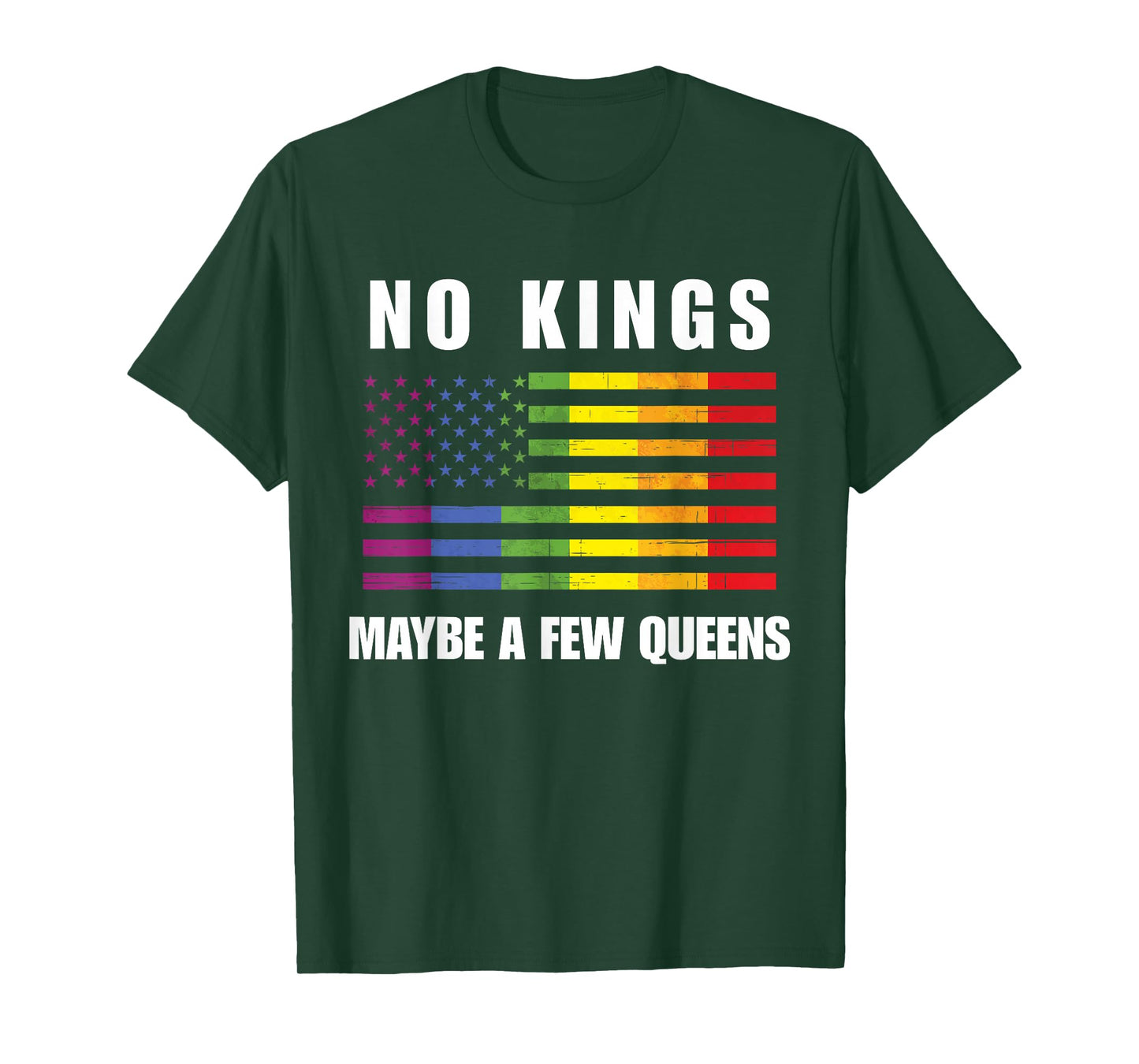 Funny No Kings Anti-Republican Support Trans Rights Humor T-Shirt