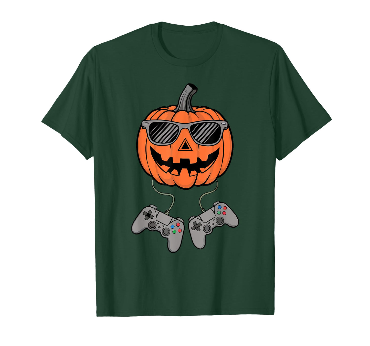 Halloween Jack O Lantern Gamer Boys Kids Men Funny Gaming T-Shirt