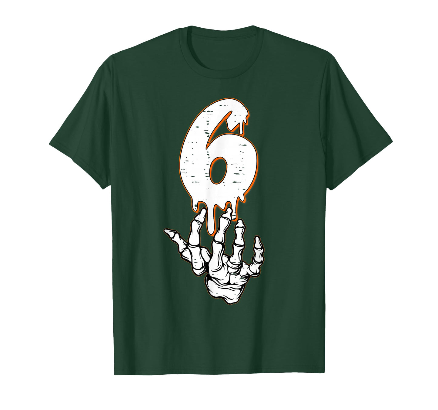 Halloween Shirts Number 6 Matching 67 Meme Skeleton Hand T-Shirt