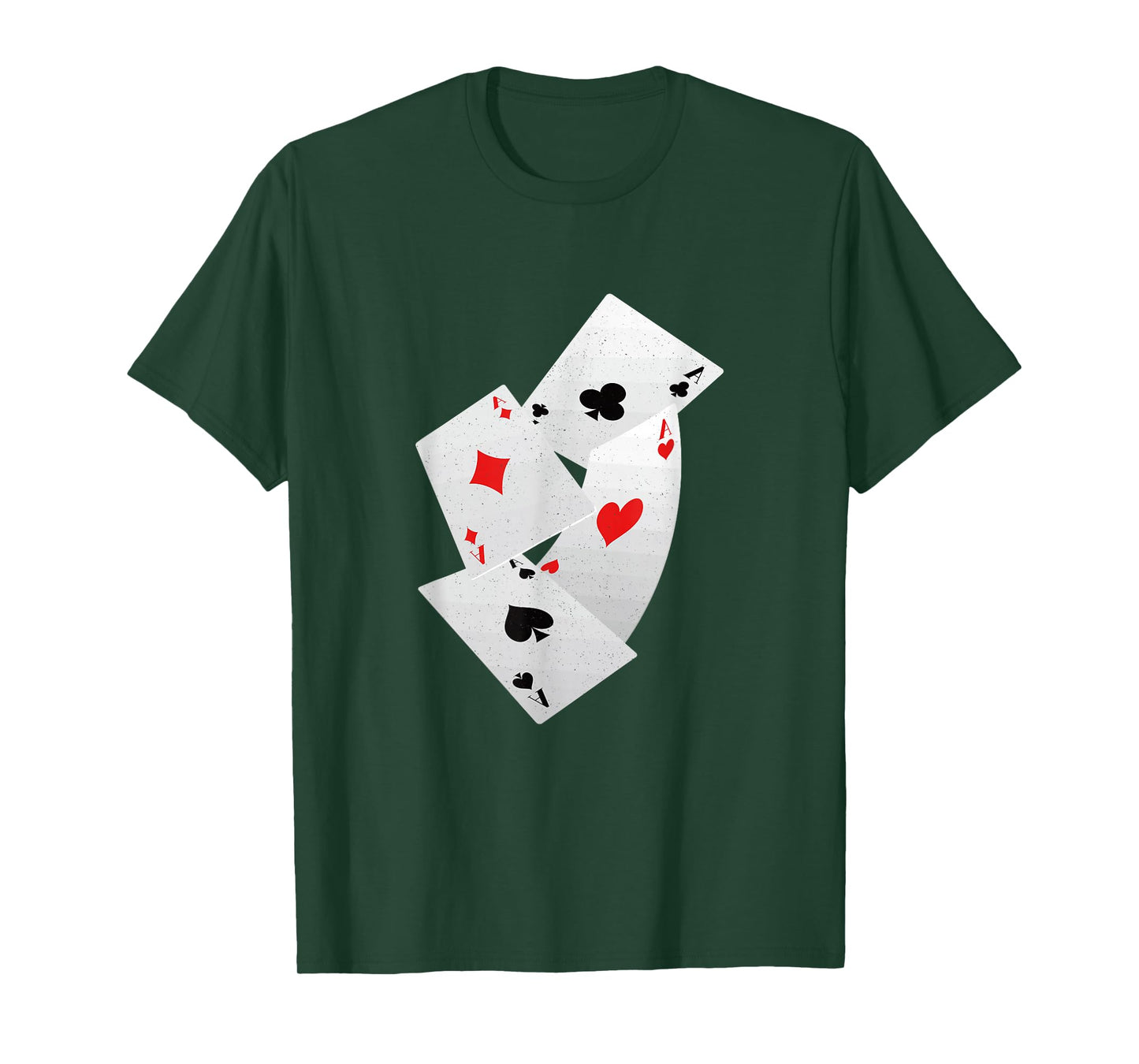 Four Aces Poker Game Pro Funny Lucky Players Gamblers Humor T-Shirt