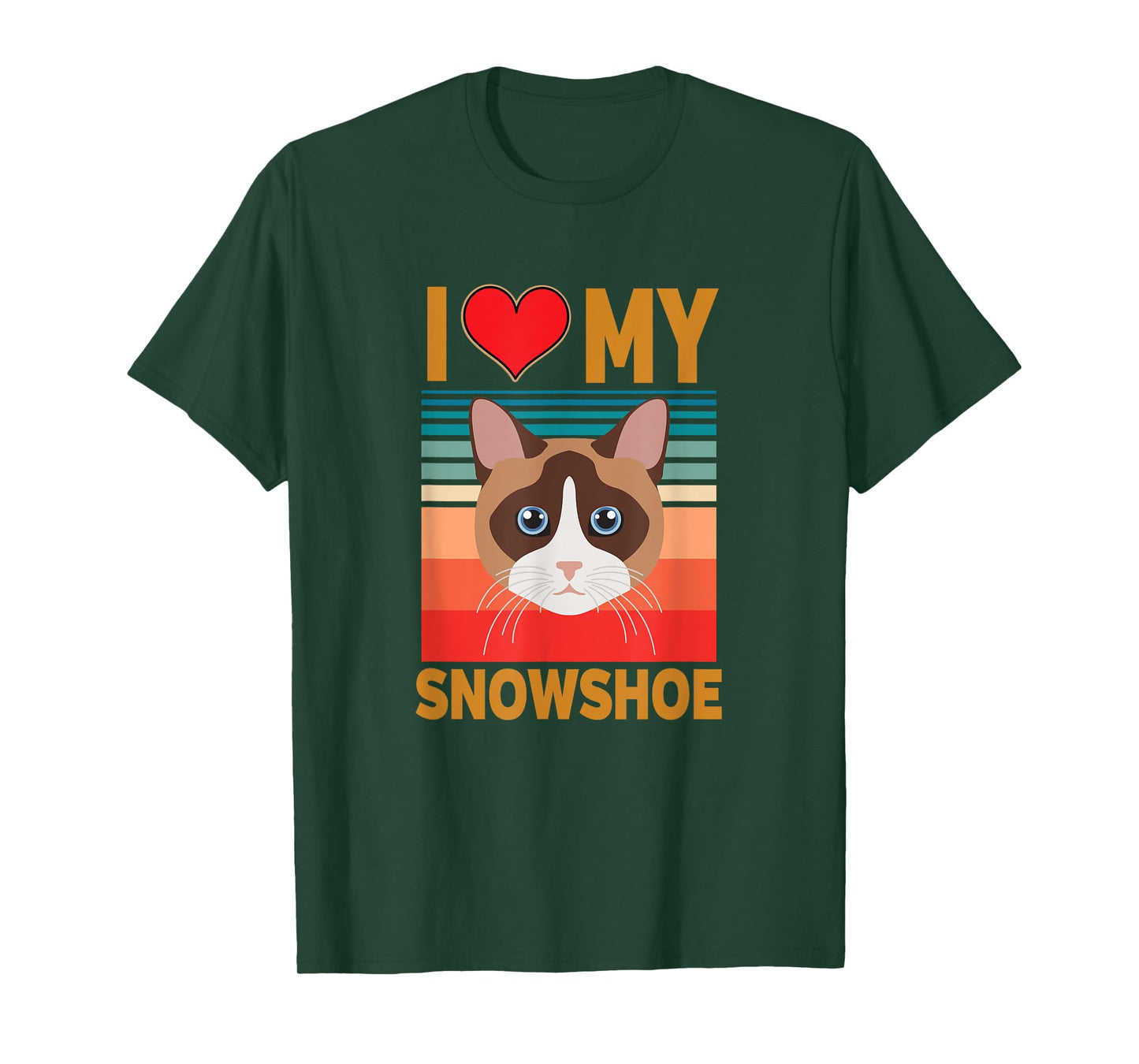 Snowshoe Siamese Cat T-Shirt
