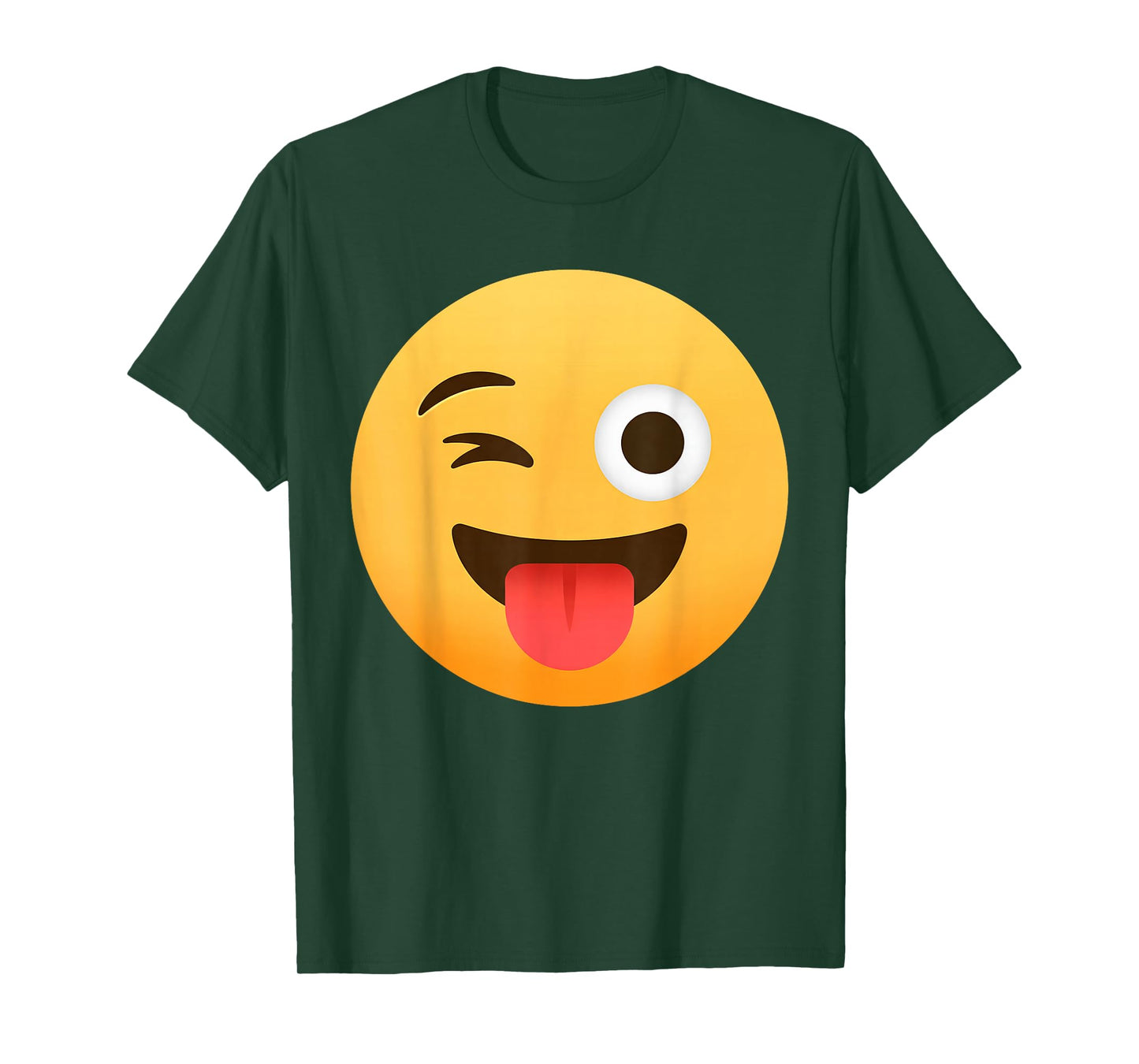 Funny Emoticon Winking Face Stuck-Out Tongue Winking Eye T-Shirt