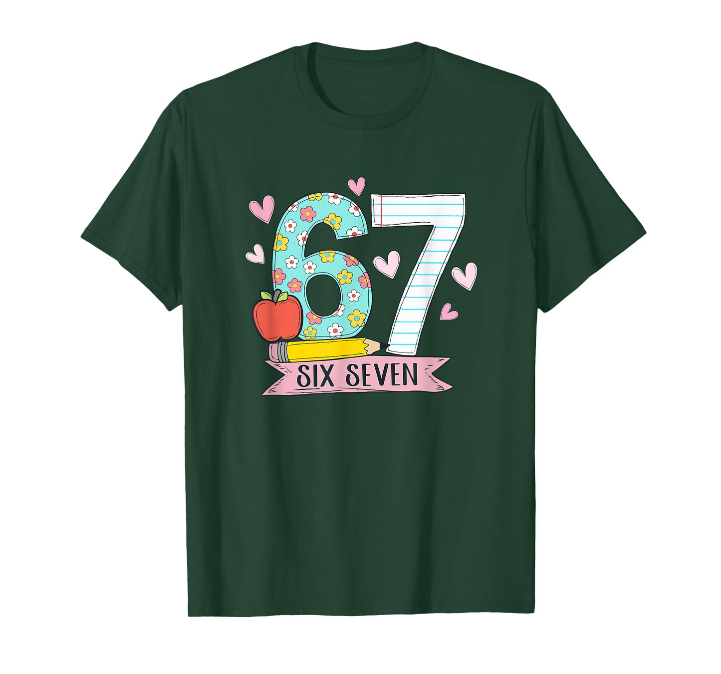 67 Shirt for Teachers 67 Meme Women Teacher Six Seven T-Shirt