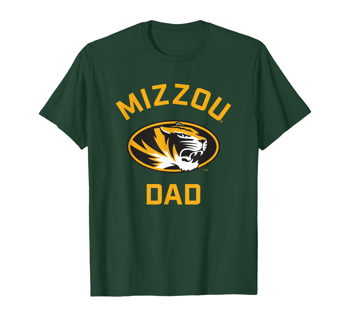 University of Missouri Mizzou Tigers Arched Dad T-Shirt