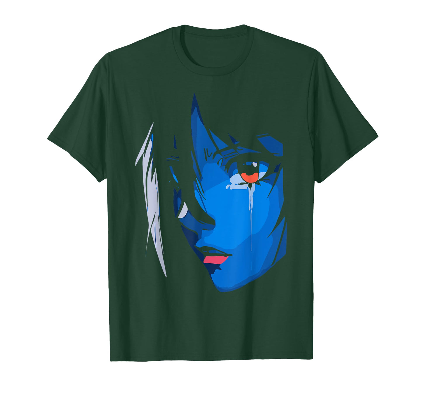 Sad Anime Girl Gamer Indie Aesthetic Japanese Vaporwave T-Shirt