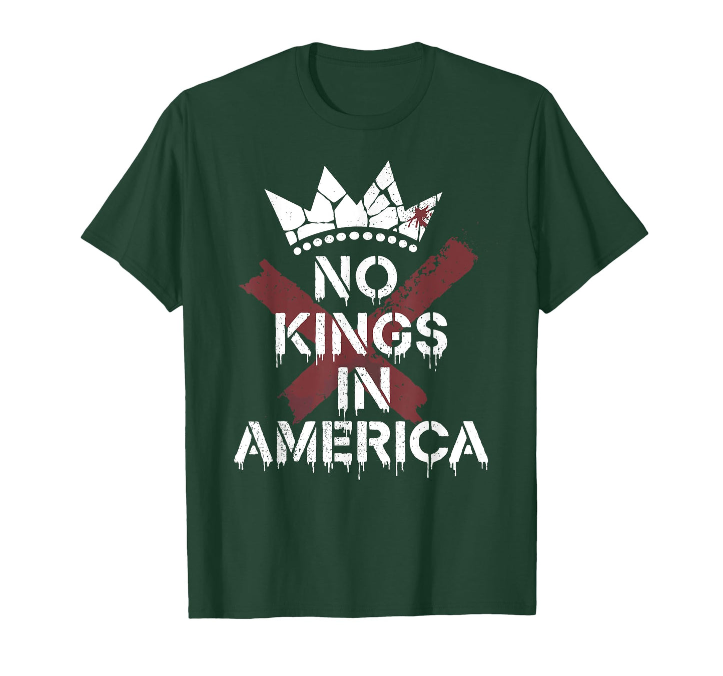 No Kings In America | Anti-Monarchy - Edgy T-Shirt