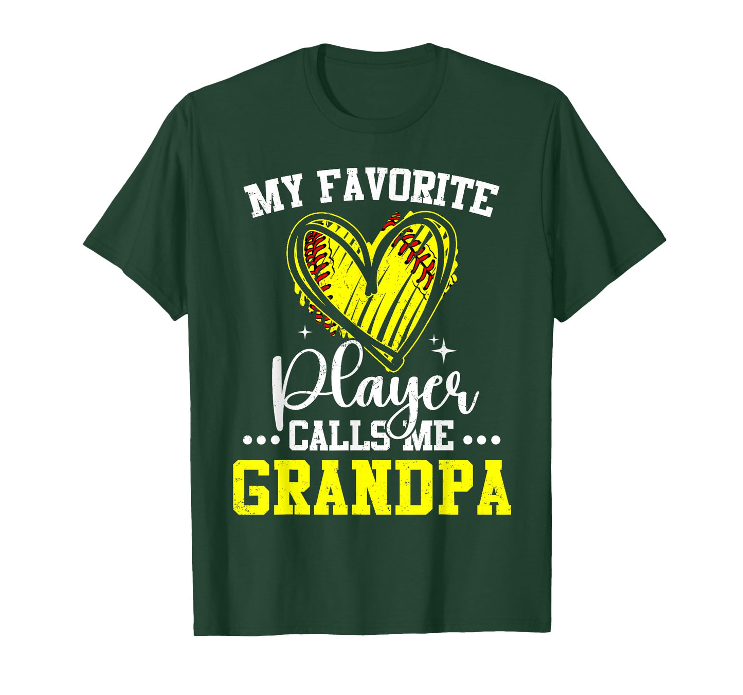 My Favorite Softball Player Calls Me Grandpa T-Shirt