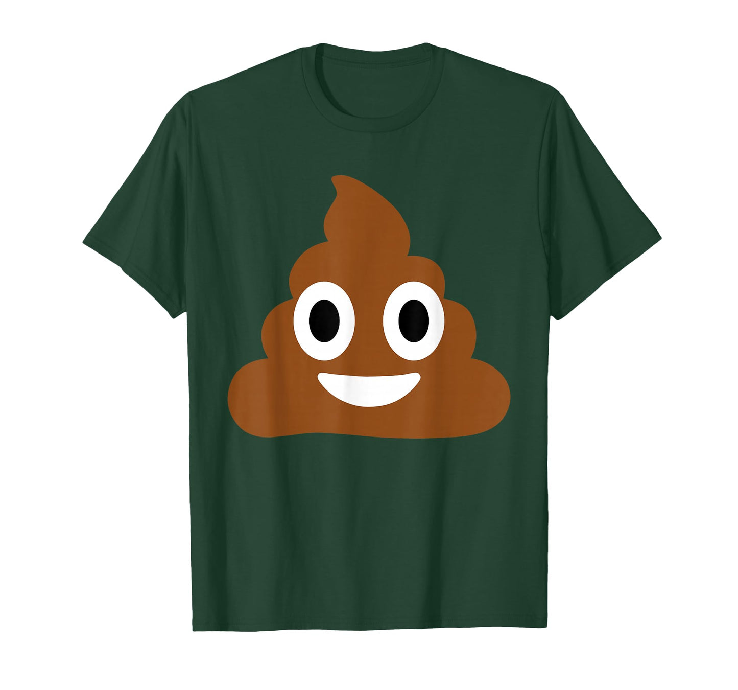 Funny Emoticon Poop Pile Smiling Happy Swirl of Poop T-Shirt