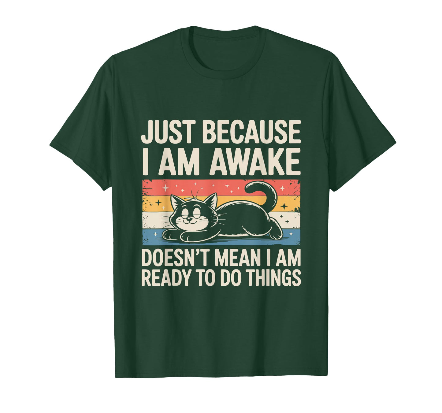 Funny Lazy Cat Meme Weird Stuff Lover Men Women Boys Girls T-Shirt