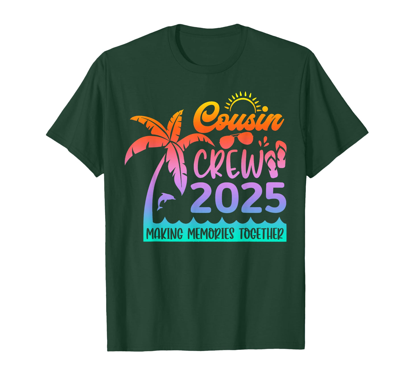 Funny Cousin Crew 2025 Summer Group Making Memories Together T-Shirt